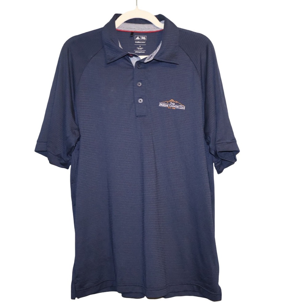 Adidas ClimaCool‎ navy golf polo with Arizona country club logo M